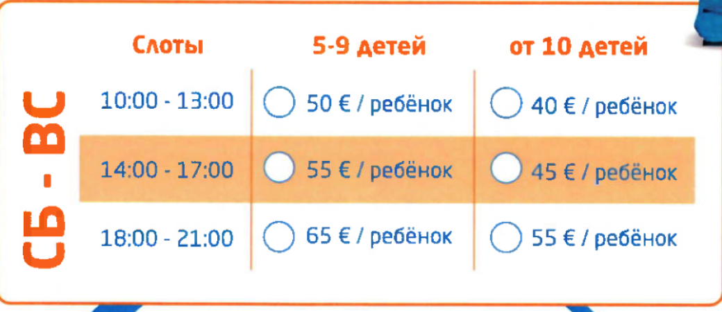 Скидка 37% на незабываемый День Рождения в COSMOPORT вместо 40 всего 25 евро за ребёнка-5